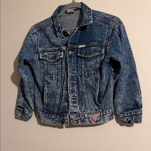 Guess Distressed Blue Denim Jacket